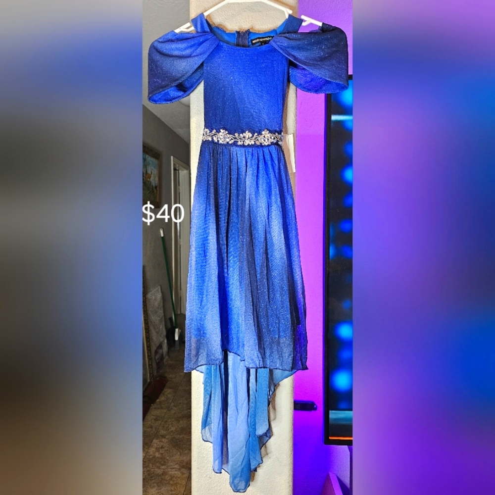 Girls Size 7 Sequin Hearts Stargazer Dress